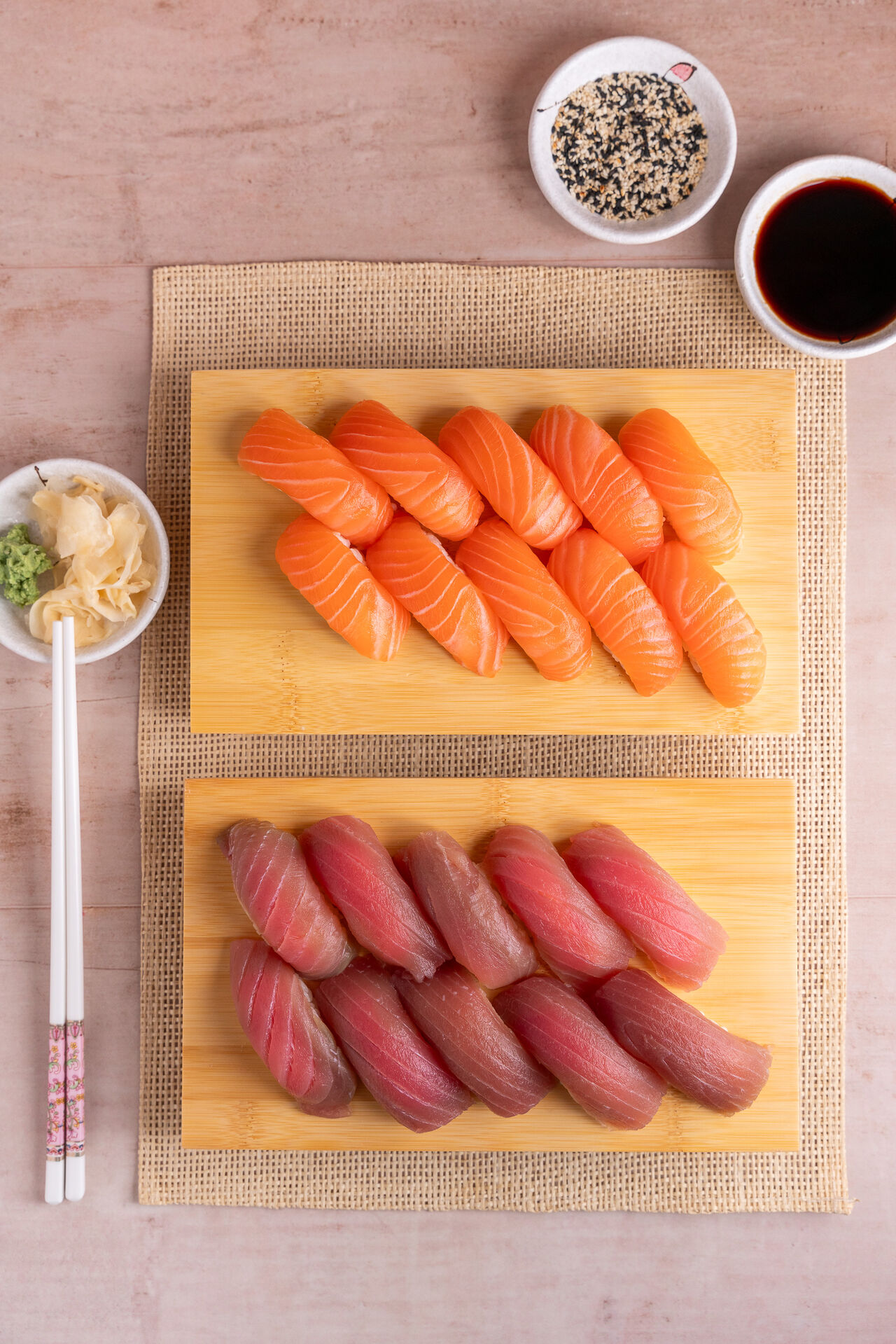 Nigiri di Tonno e Salmone