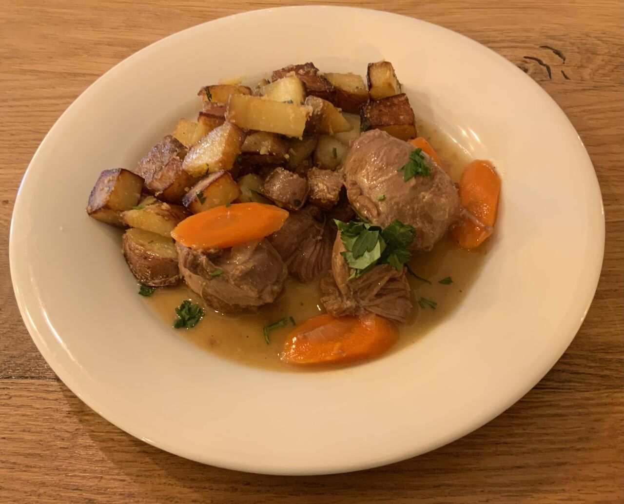 Joue de porc cidre miel 