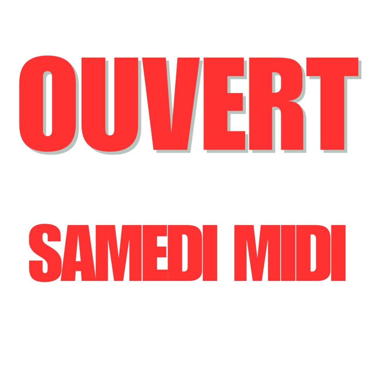 ouvert samedi midi