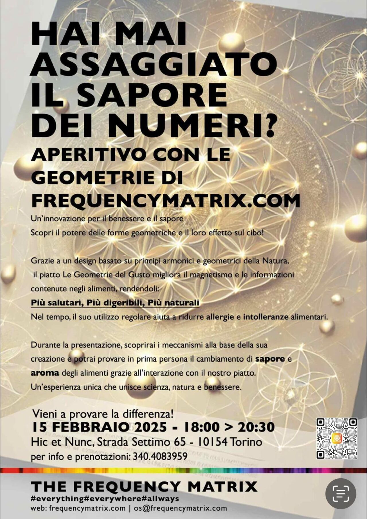 APERITIVO CON LE GEOMETRIE DI FREQUENCYMATRIX.COM