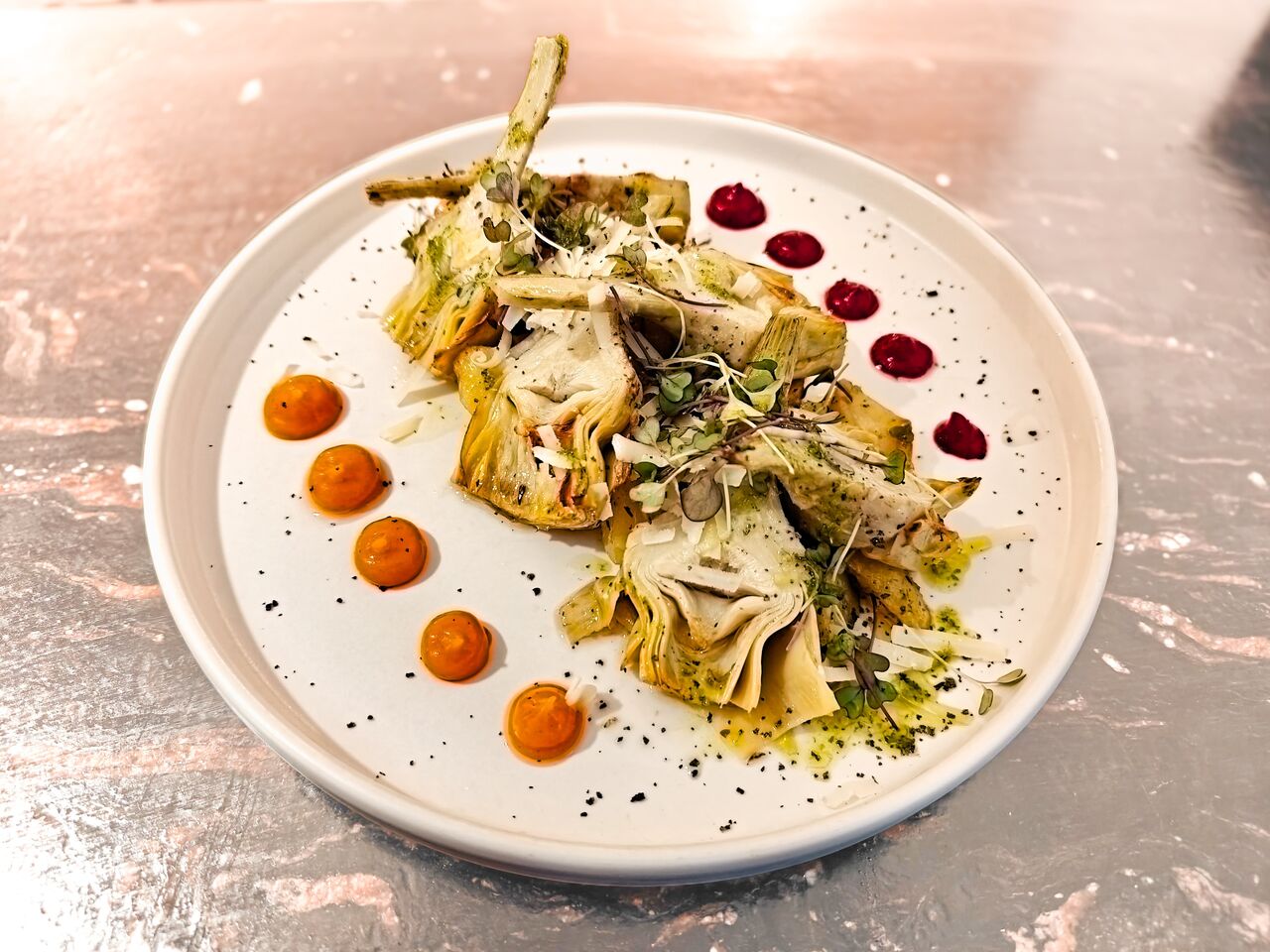 Alcachofas a la plancha