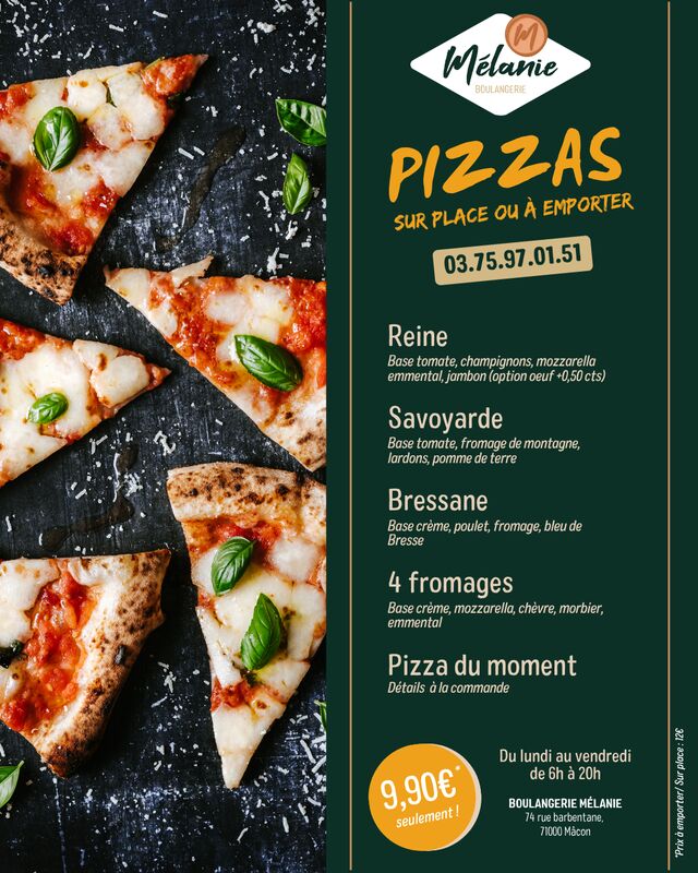 Carte des Pizzas