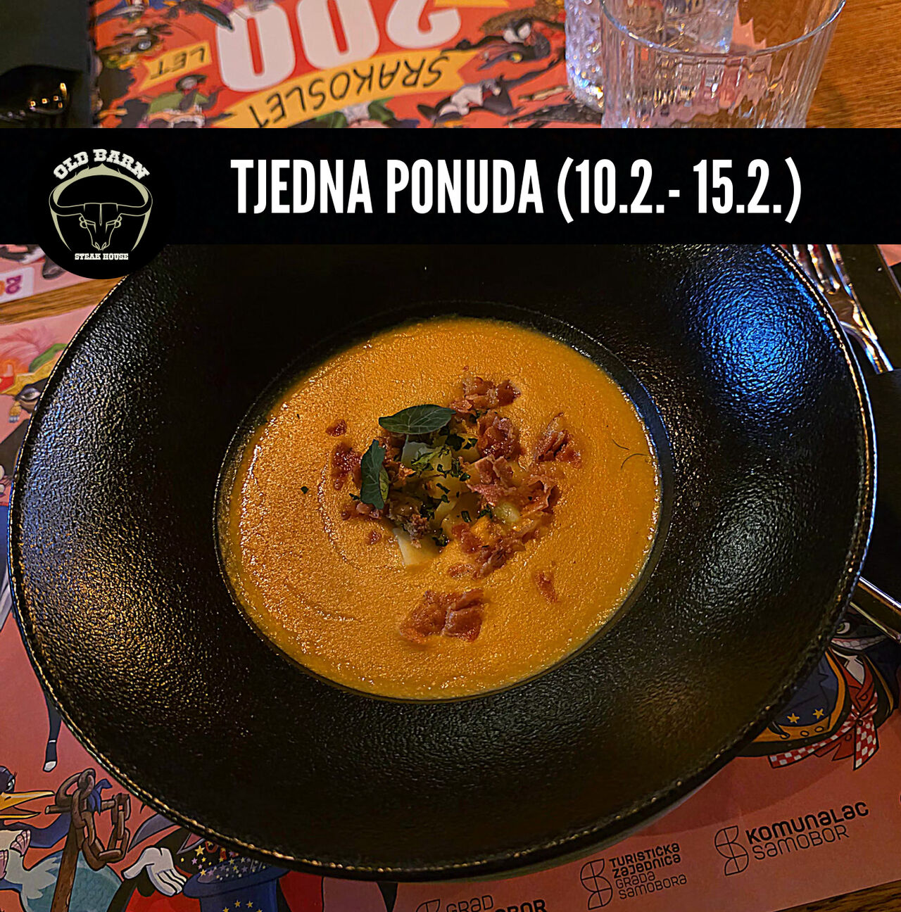 JUHA OD KUKURUZA S ČIPSOM OD PANCETE