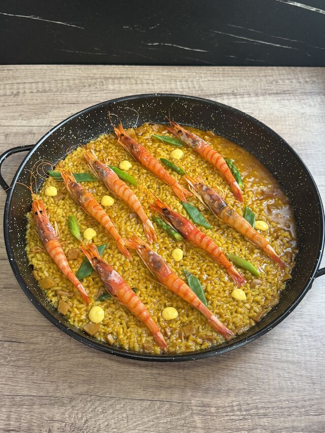 Arroz con gamba y verduritas 
