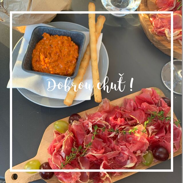 Istrijský pršut s ajvarem