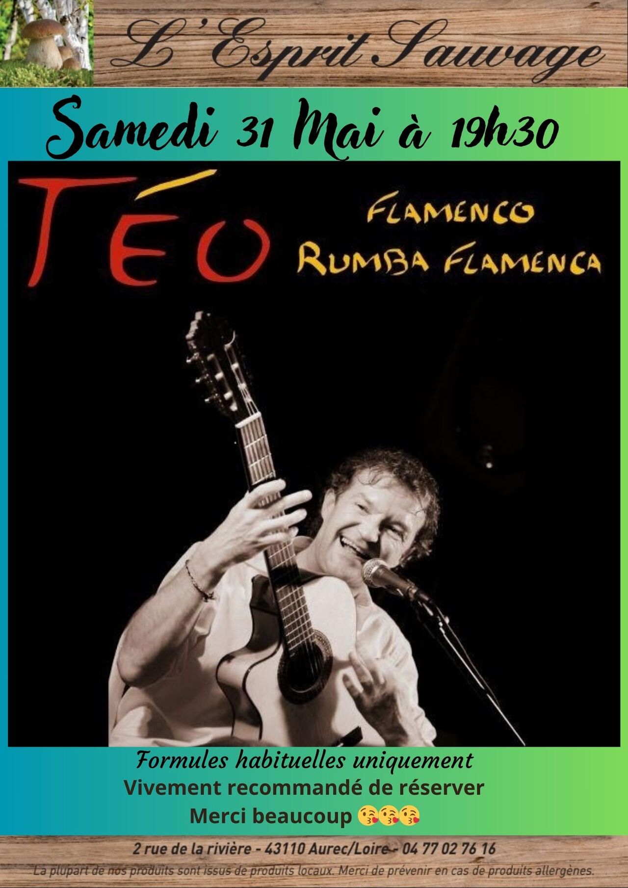 SOIREE FLAMENCO AVEC TEO LE 31 MAI