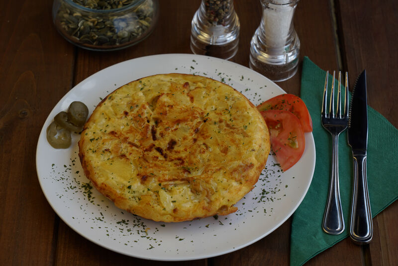 Tortilla Española : Spaanse omelet met aardappel en ui