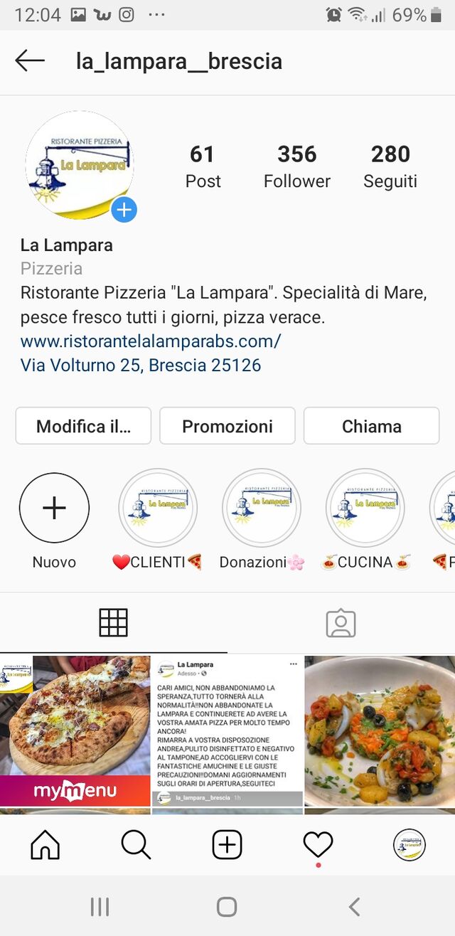 La lampara brescia INSTAGRAM
