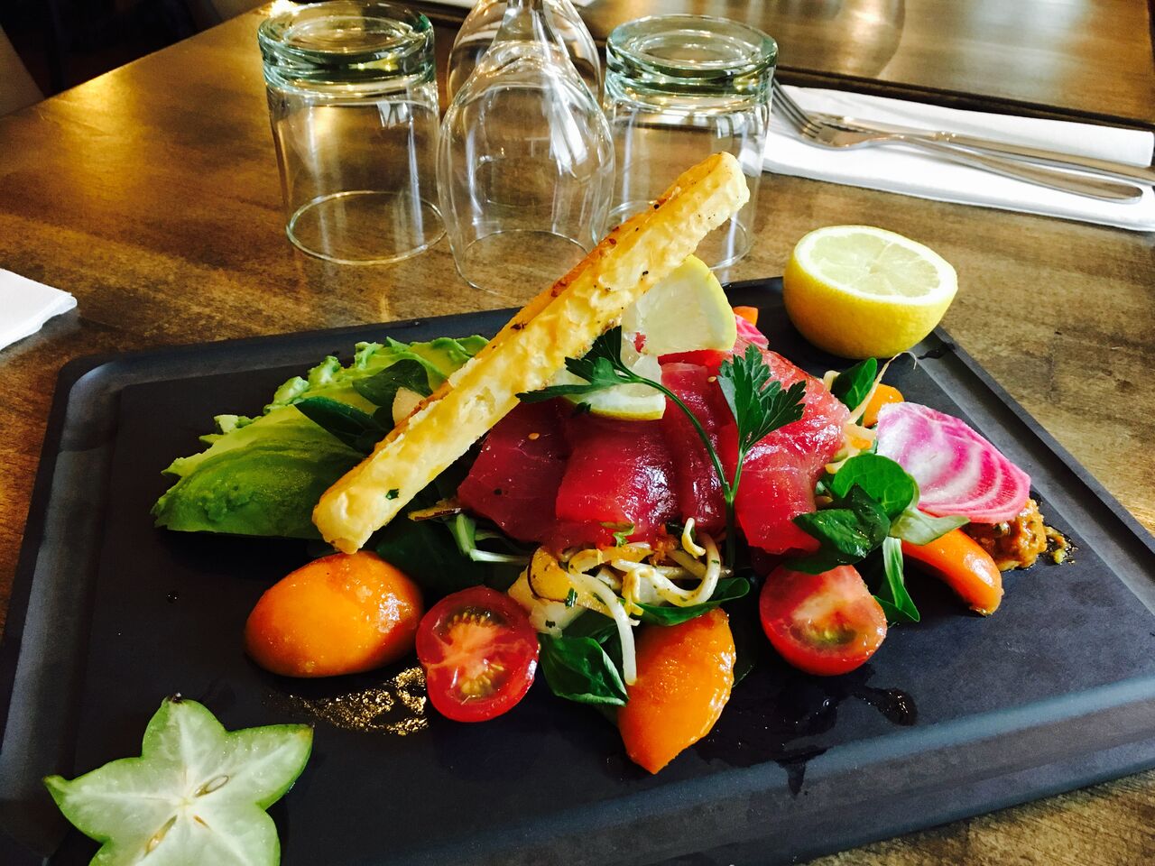 sashimi de thon revisité