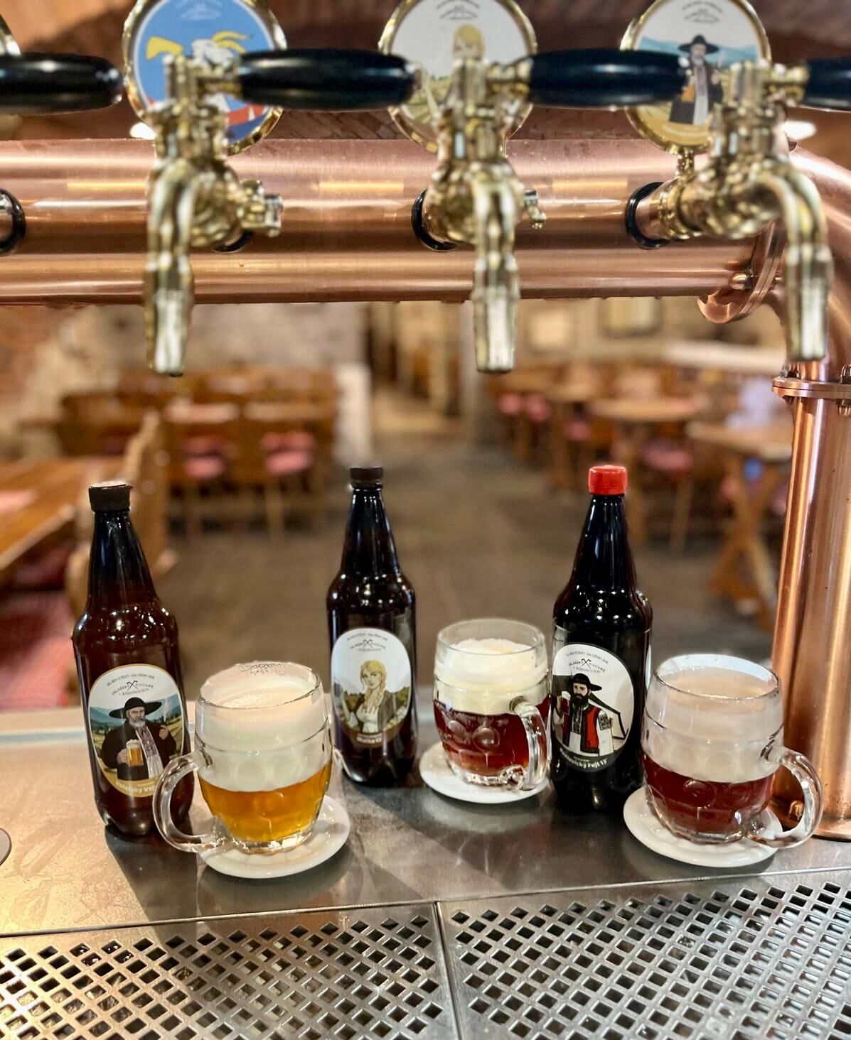 ležák 11 Valašský Vojvoda, polotmavá 13 Mařka, Speciál Kozlovjan 12