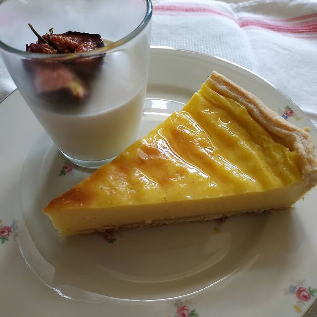 Panna cotta et flan pâtissier