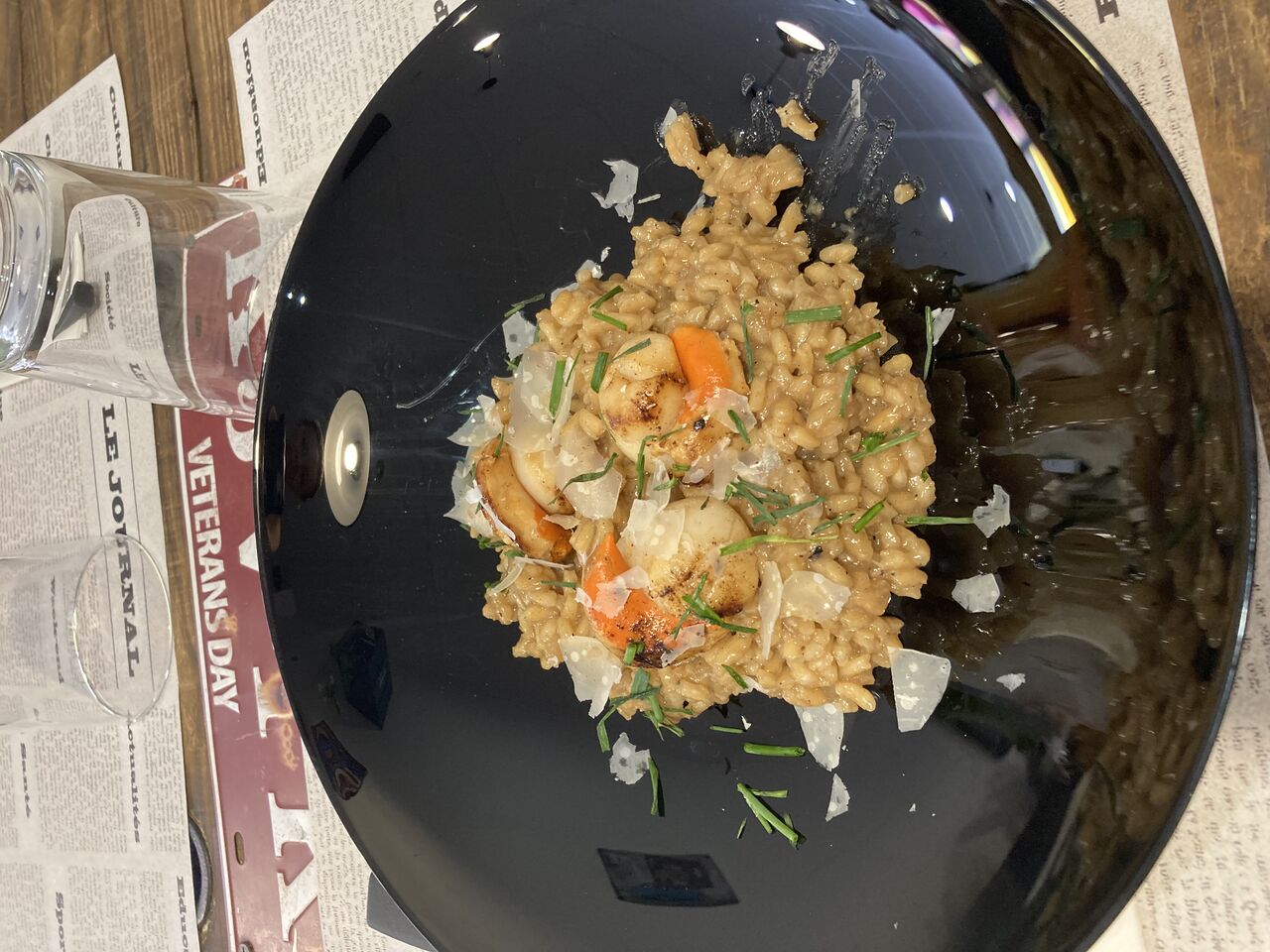 Risotto st jaques parmesan 