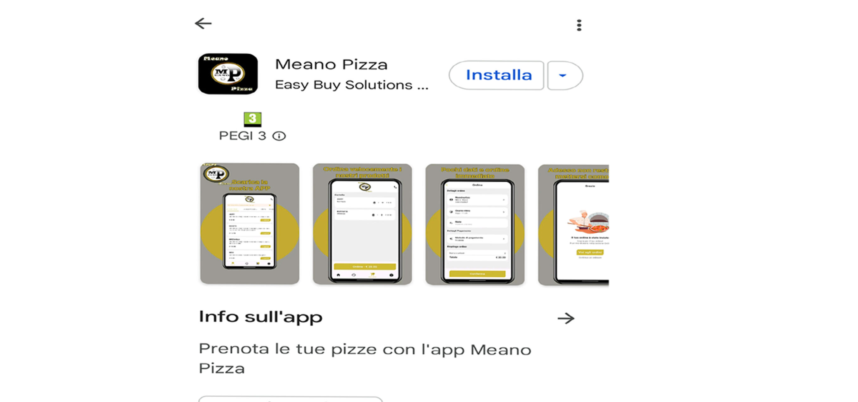 ORDINA COMODAMENTE LE PIZZE CON L' APP