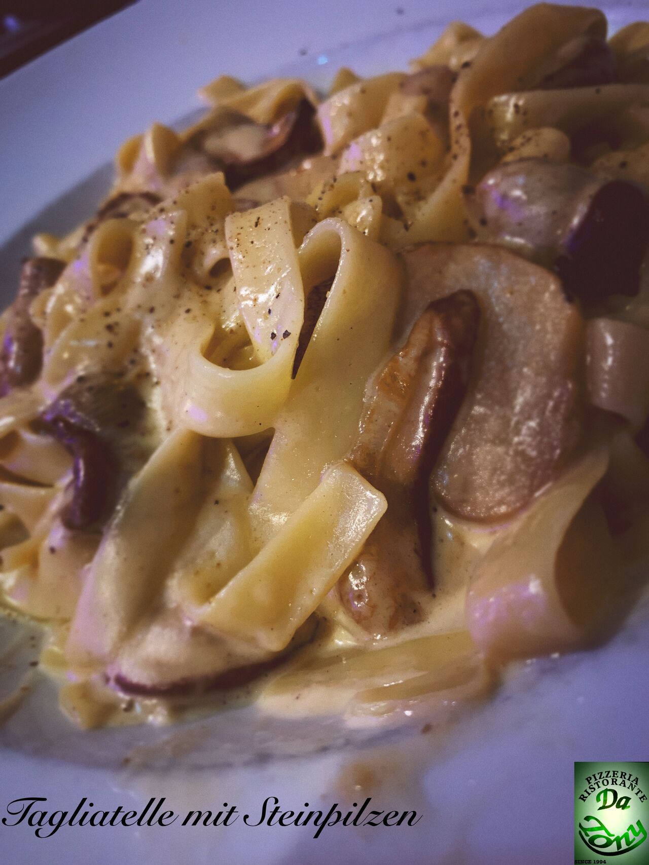 Bandnudeln mit Steinpilzen