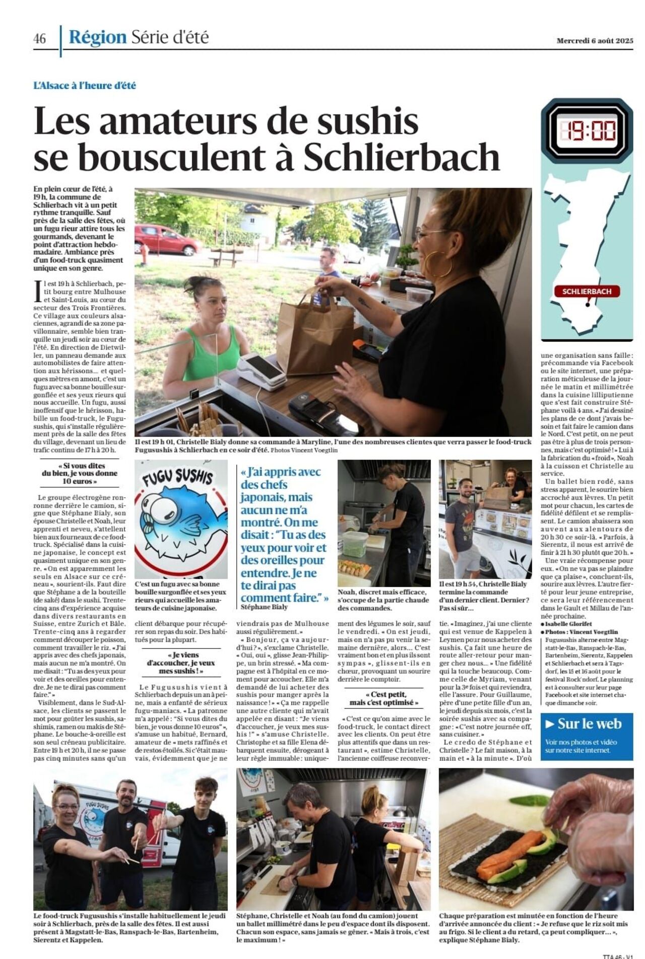 FUGU SUSHIS à la Une de L’Alsace