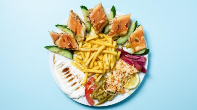 Arabischer Schawarma Teller