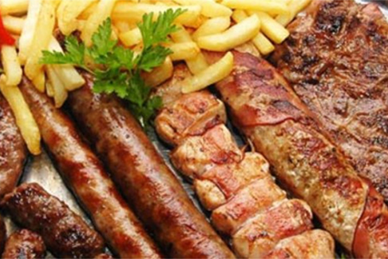 Mista de carnes grelhada