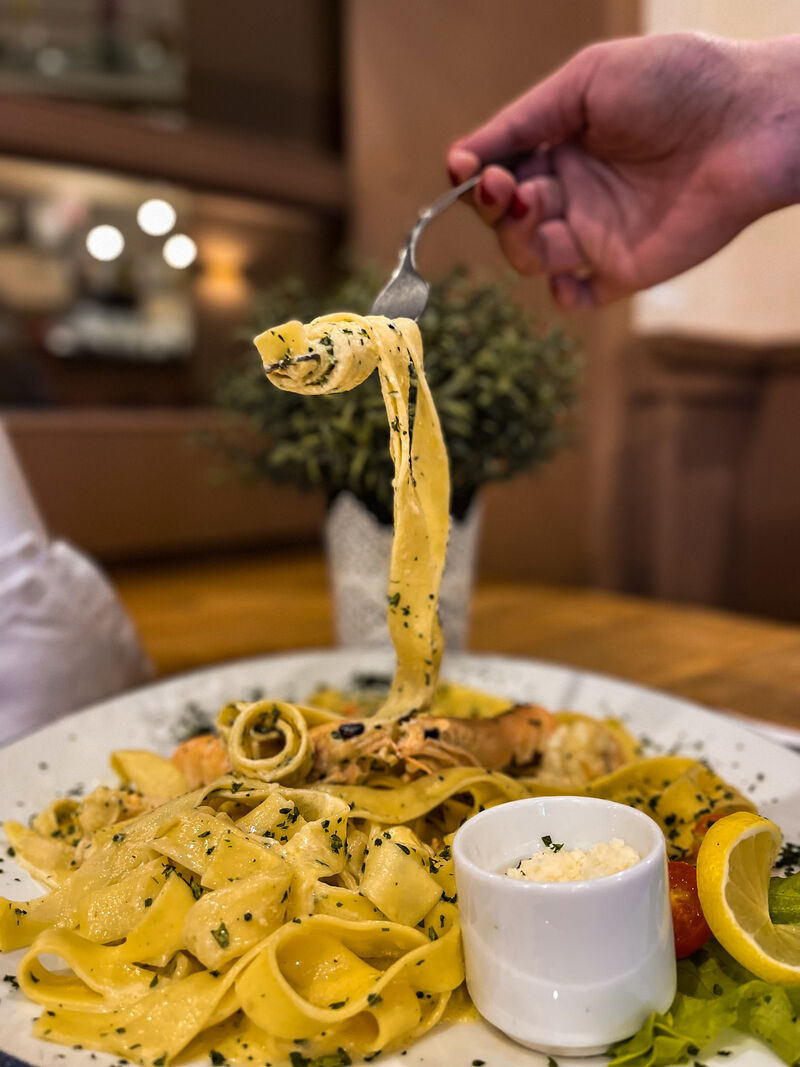 Tagliatelle s kozicama
