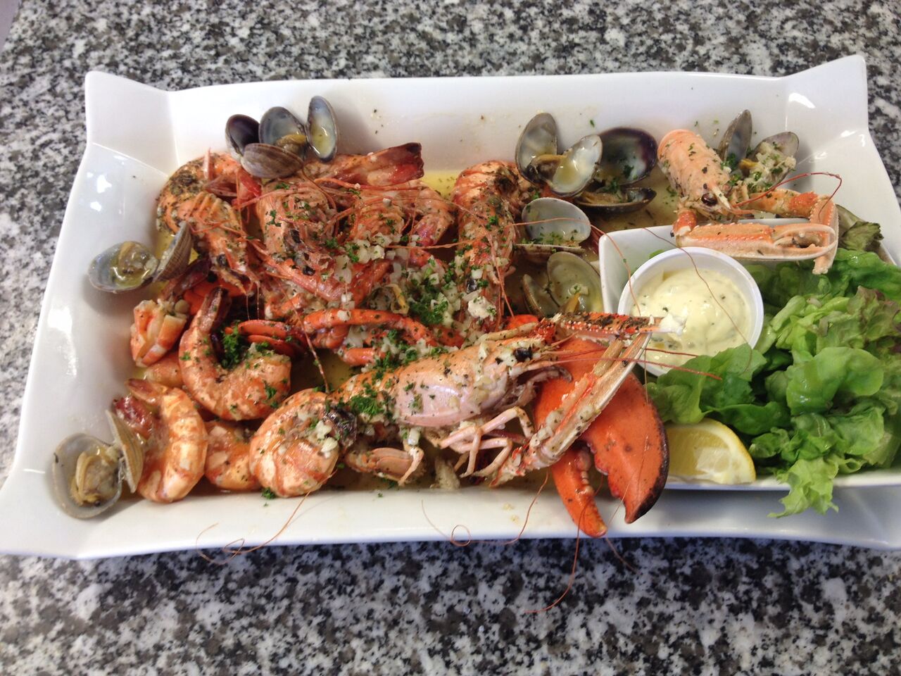Assiette de crustacés