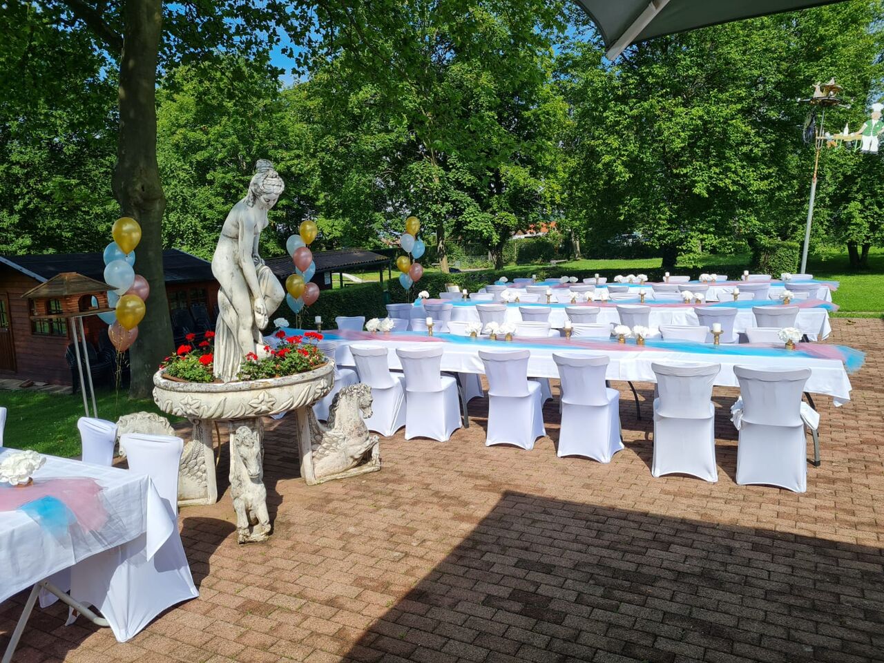 Sonnenterrasse festlicher Anlass