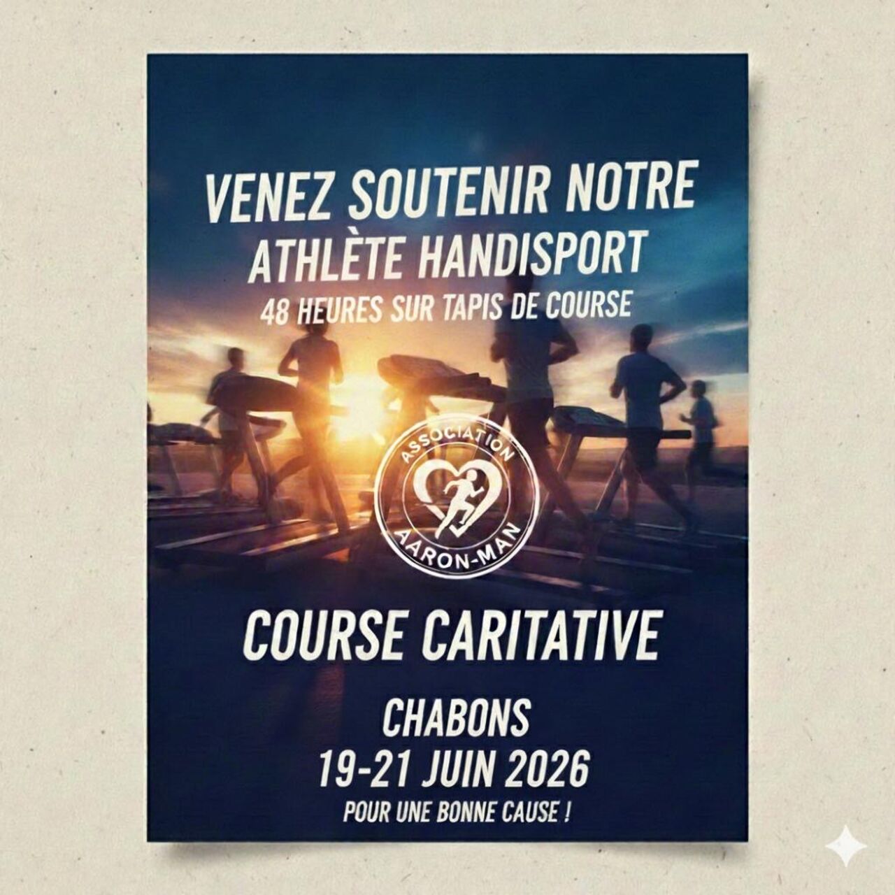 Événement caritatif Aaron-Man sur Chabons