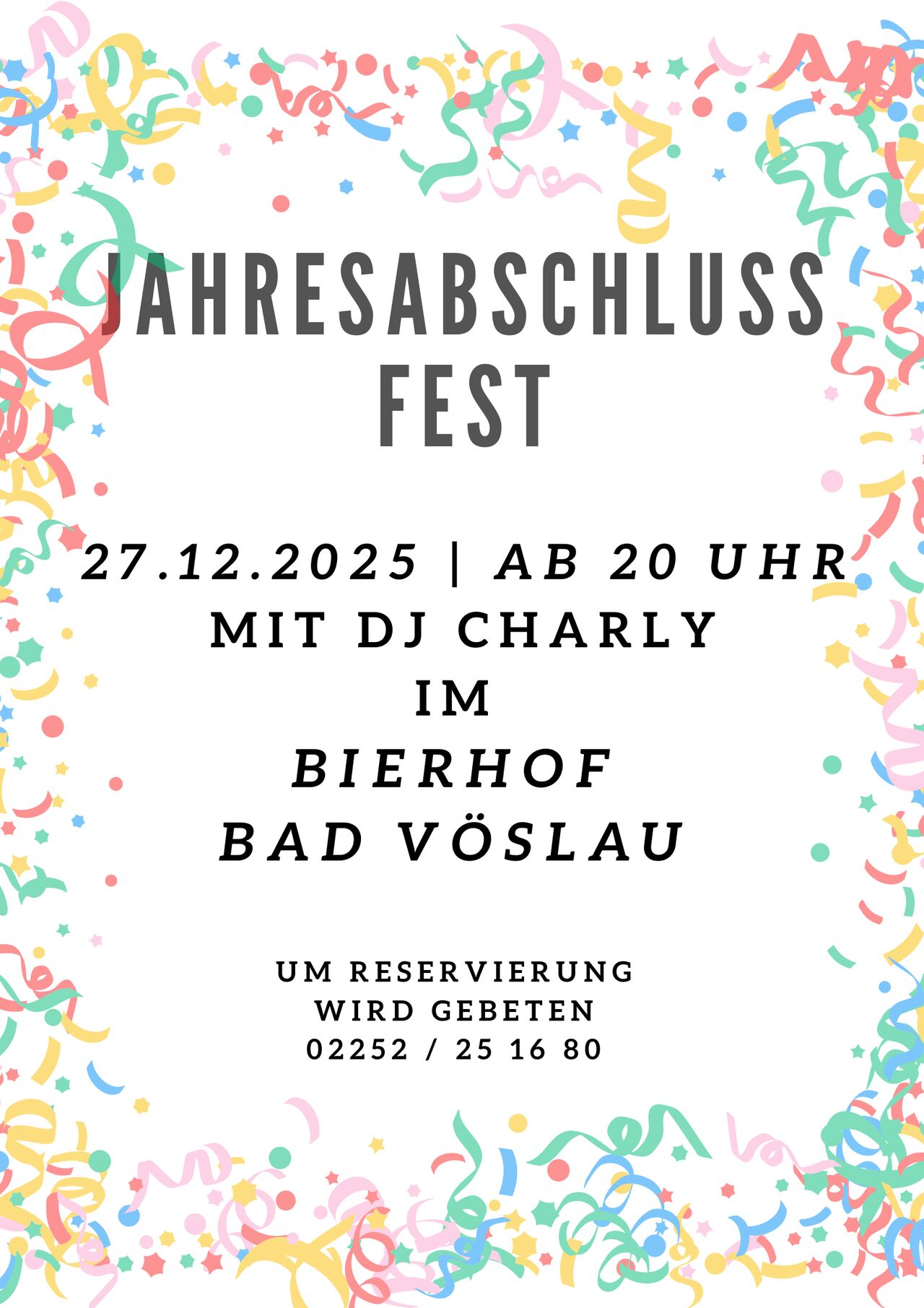Jahresabschlussfest