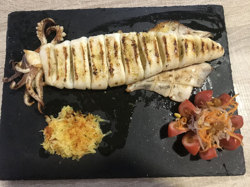 Calamar a la parrilla