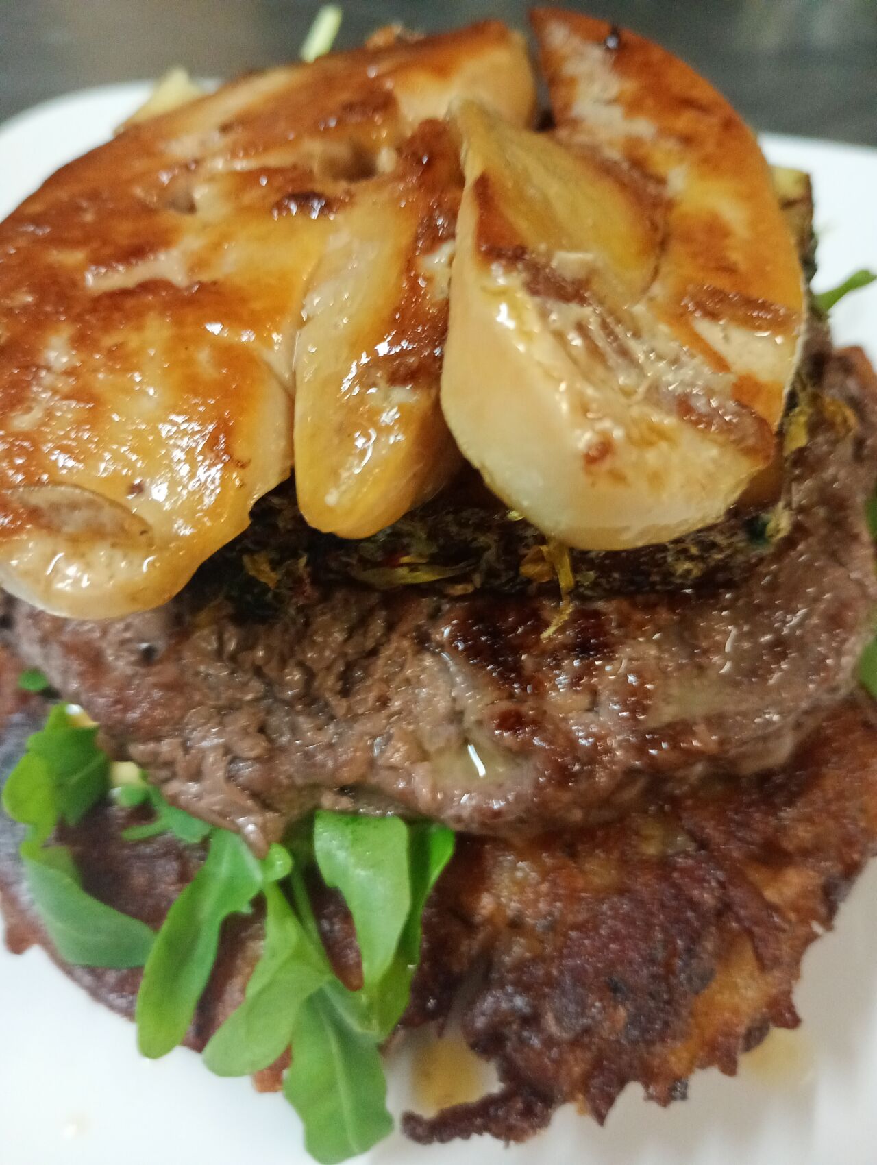 Burger au foie gras (Roesti)