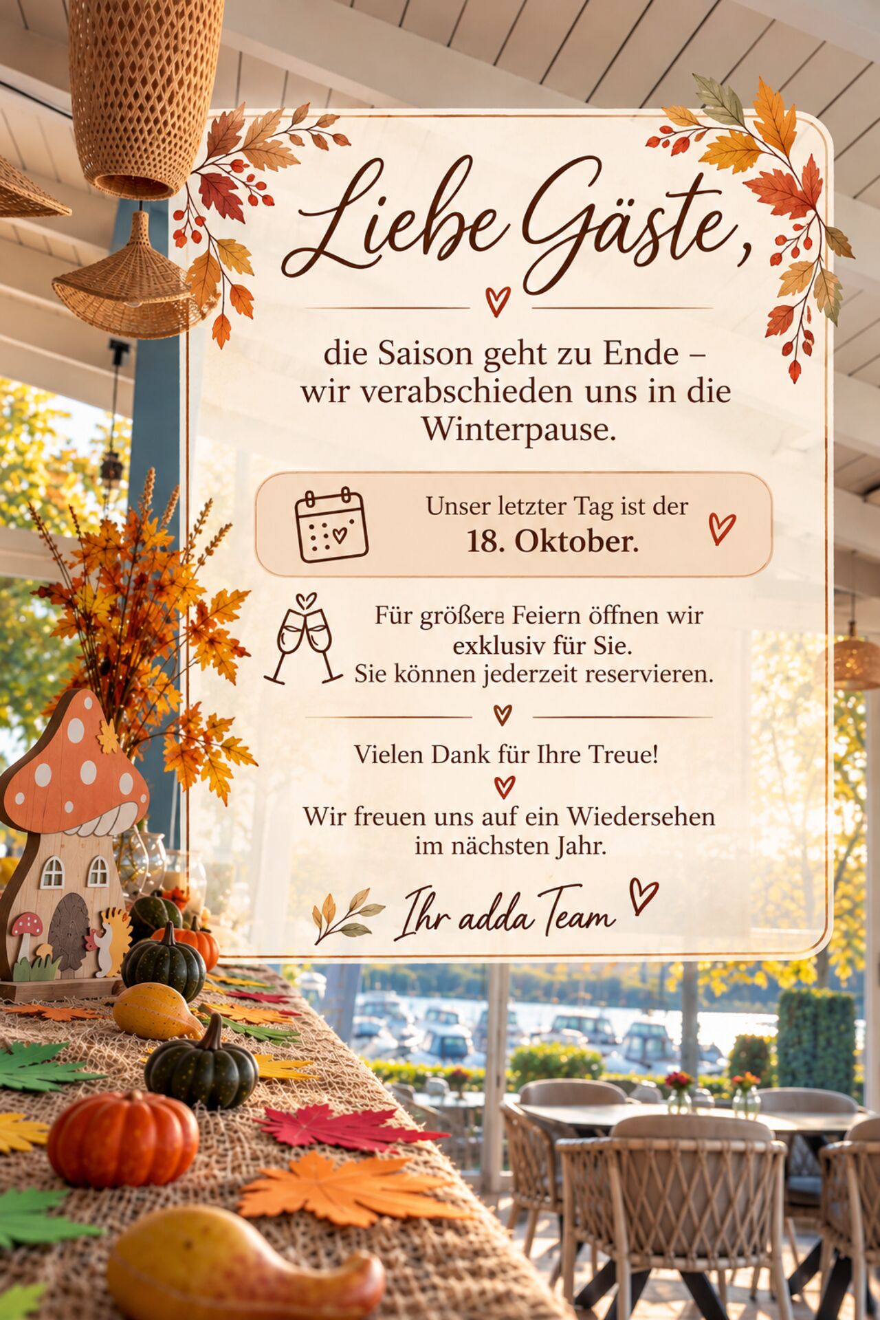 Ende der Saison