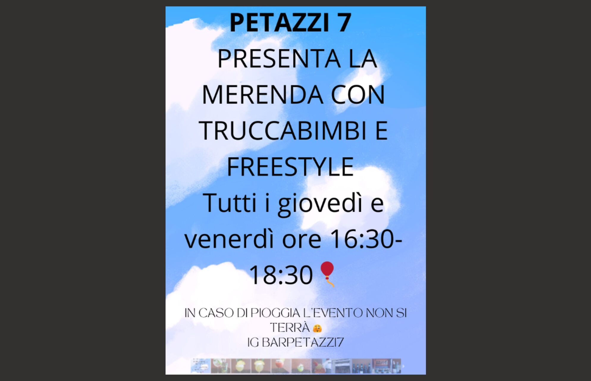 MERENDA E ALTRE ATTIVITA'