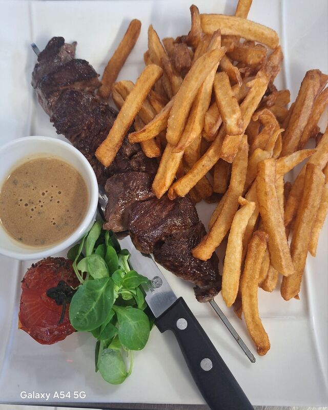 une belle brochette d'onglet