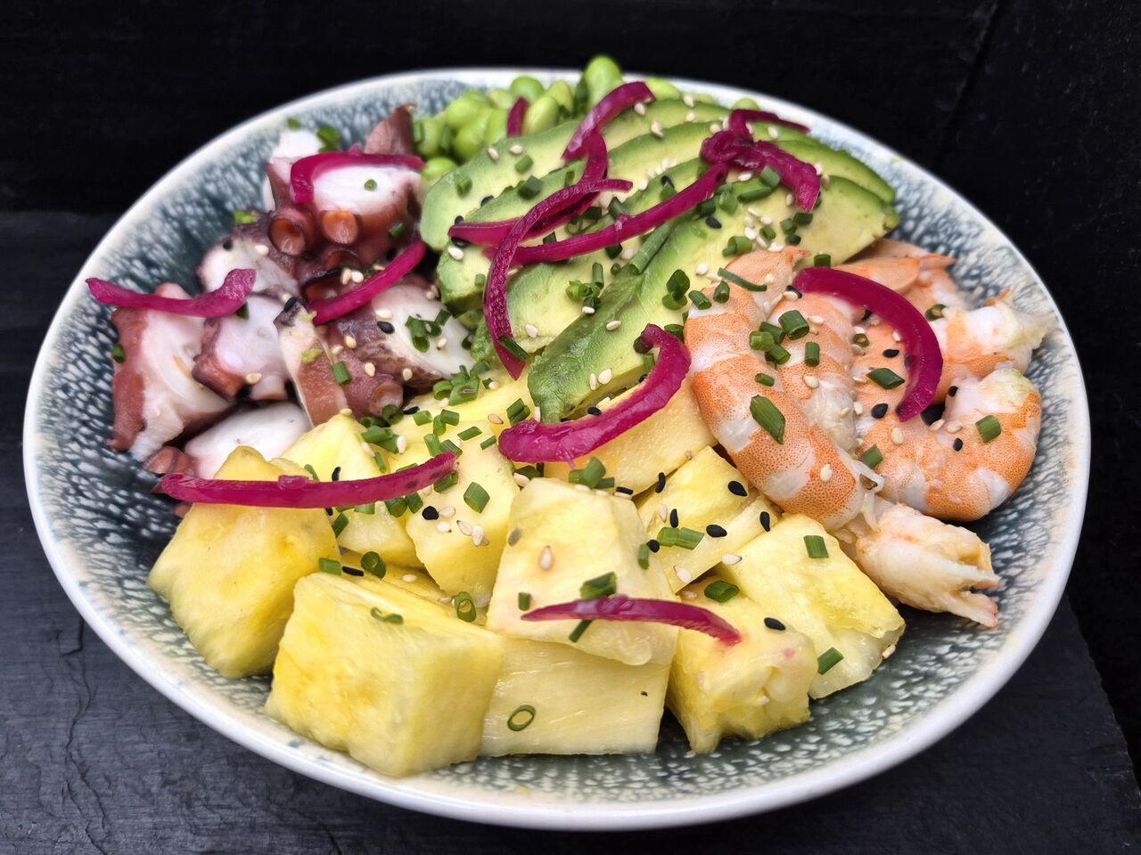 Poke bowl Crevette et Poulpe