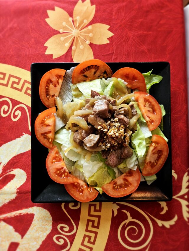 Boeuf à la saigonnaise en salade
