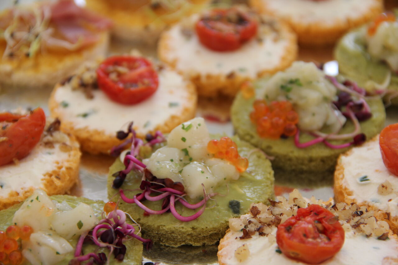 assortiments canapés