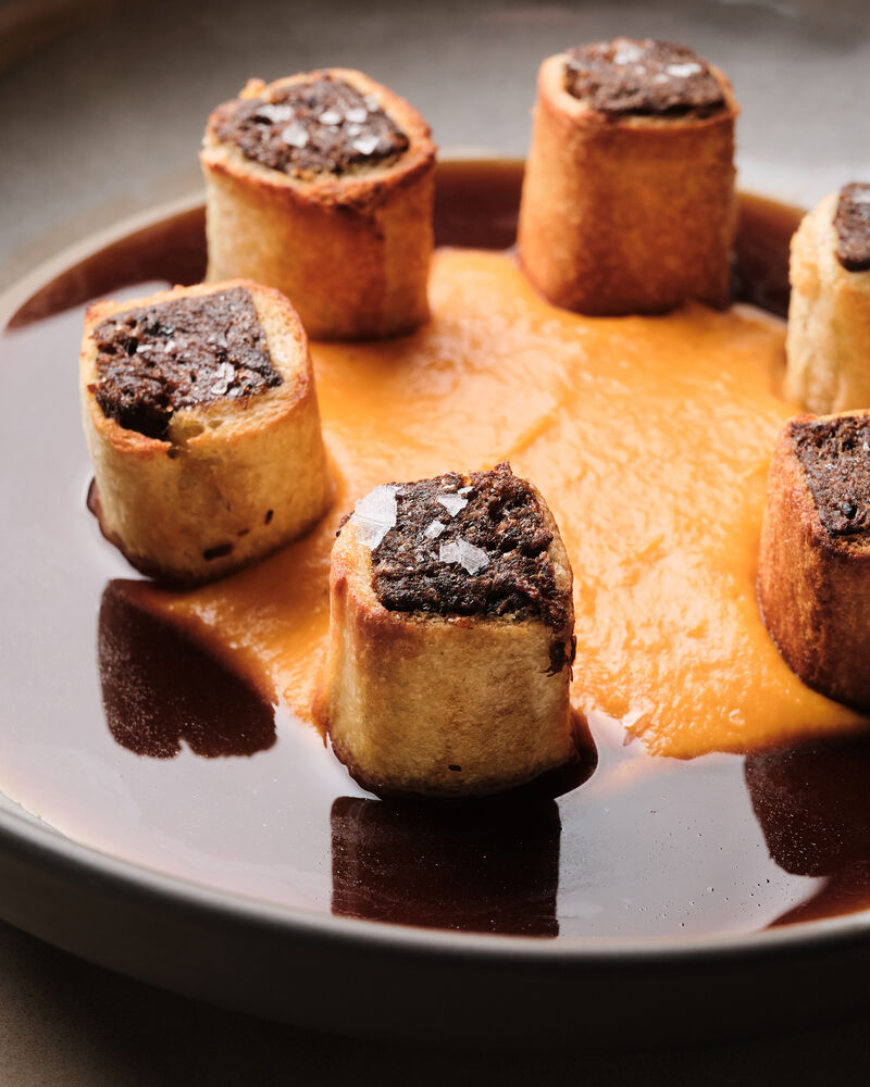 Ravioli crujiente de Rabo de vaca