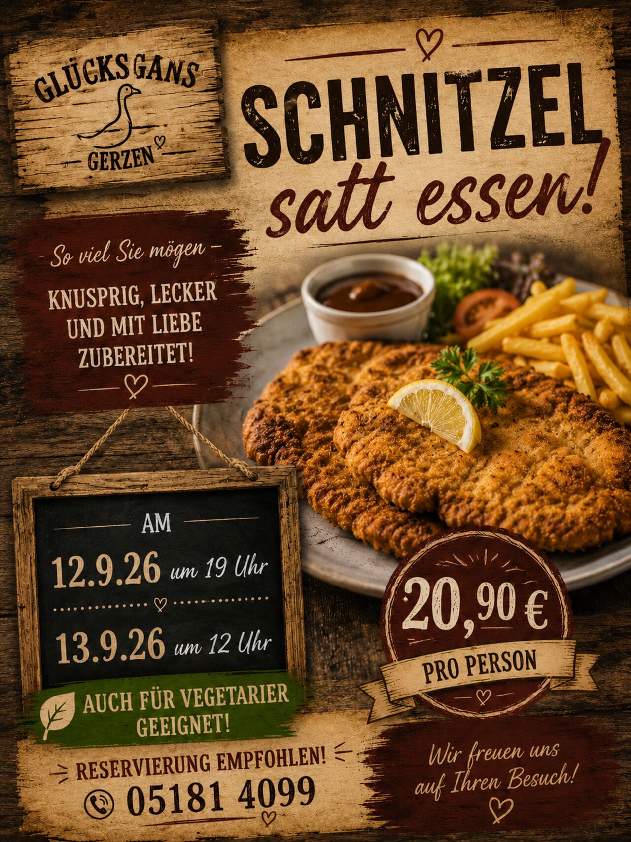Schnitzel Satt