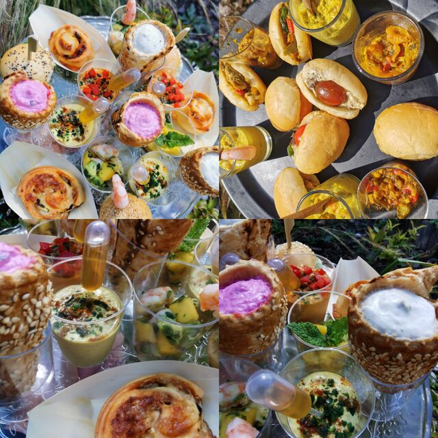 Assortiments de mignardises salées et rafraîchissantes, pensez à l'apéro !!!! ?