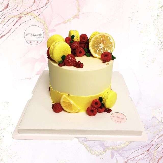 Gâteau Citron et Framboises