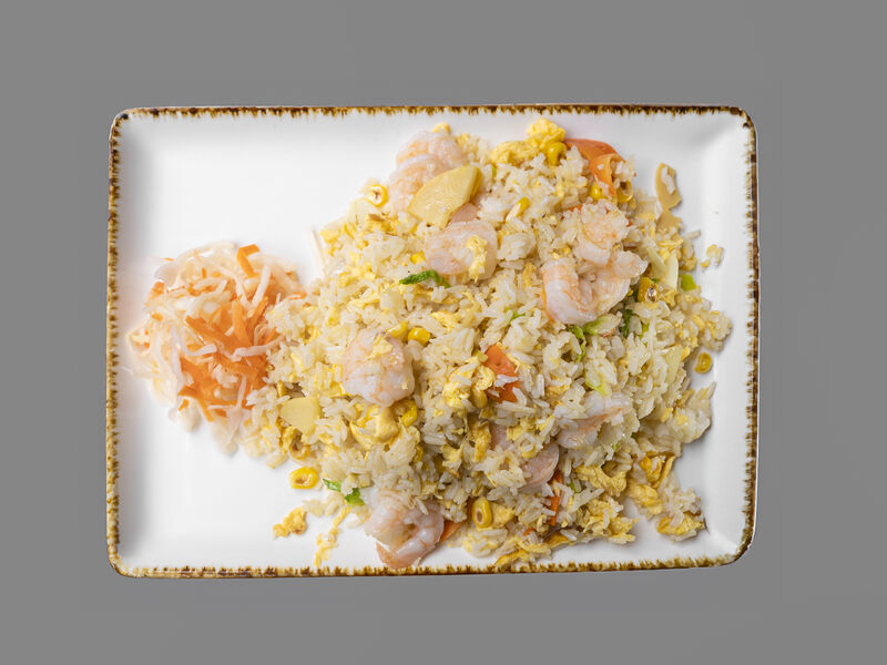 62 Smažená rýže s krevetami 