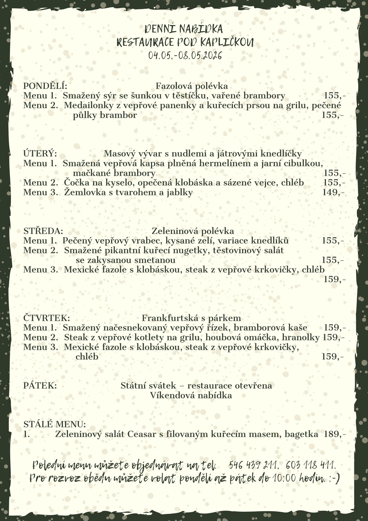 Denní menu