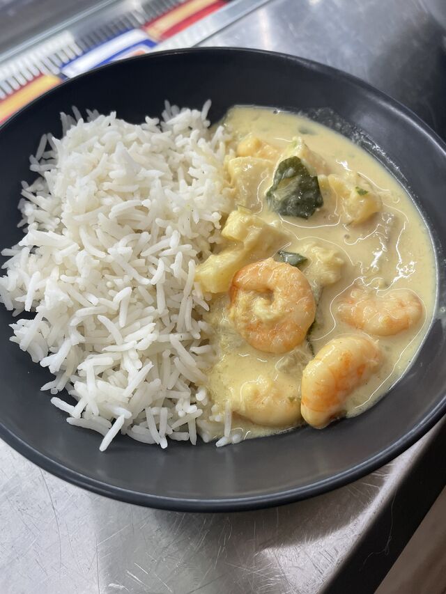 Curry crevettes ananas