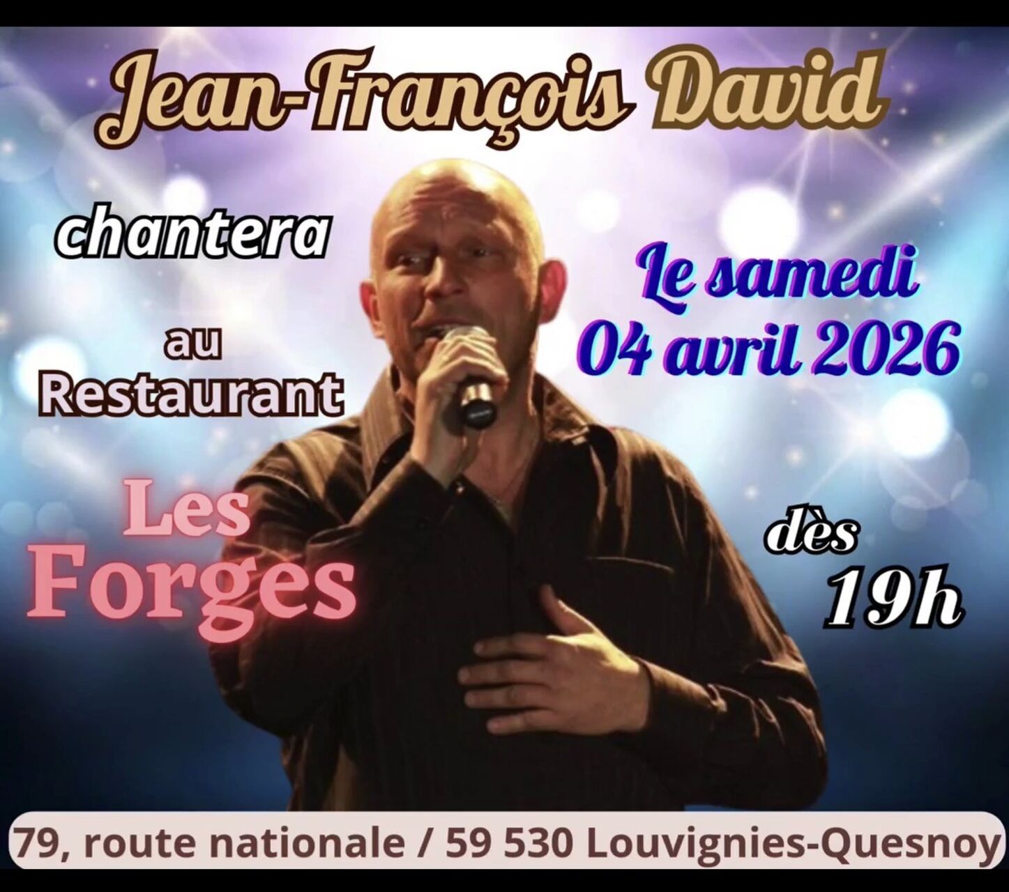 Repas spéctacle le 04 Avril