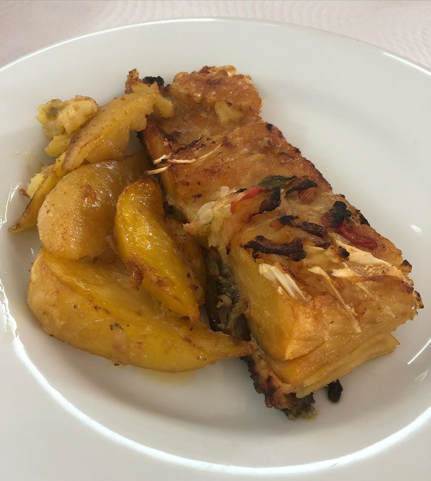 Bacalhau assado no forno