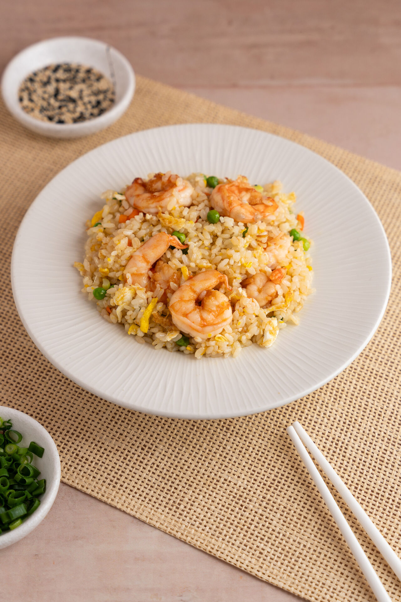 Riso con Gamberi e Verdure