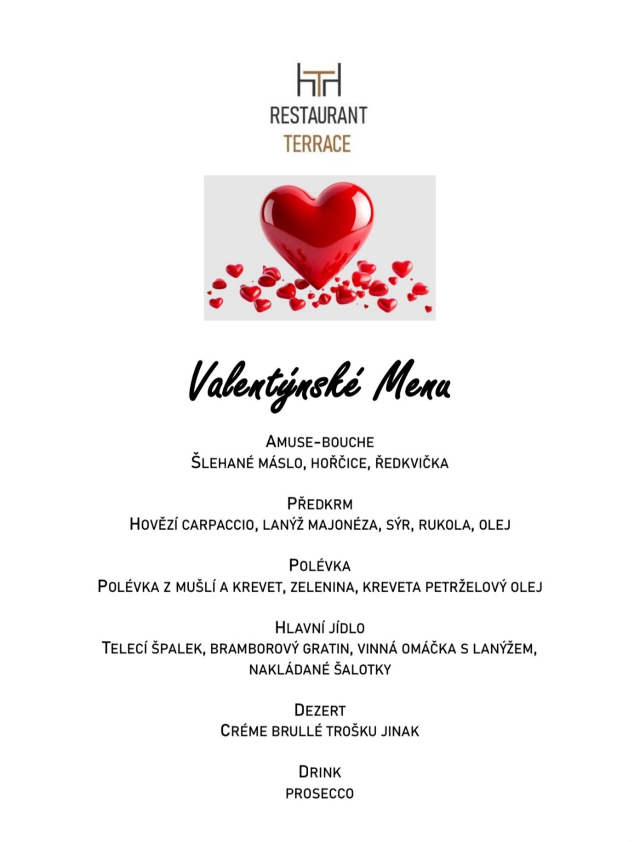 ❤️Valentýn v Restaurant Terrace❤️