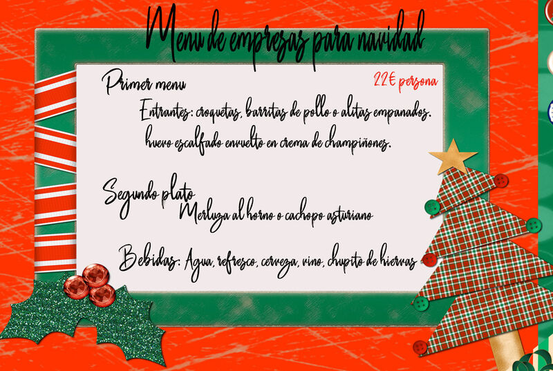 Nuestro menú navideño