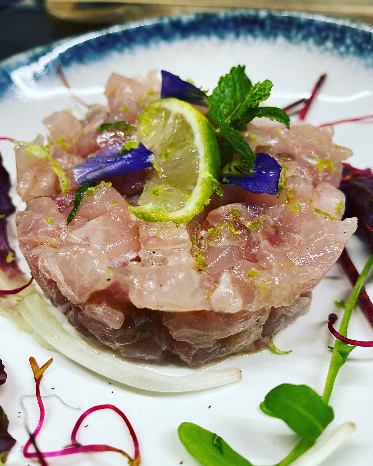Tartare di Ricciola al Mojito