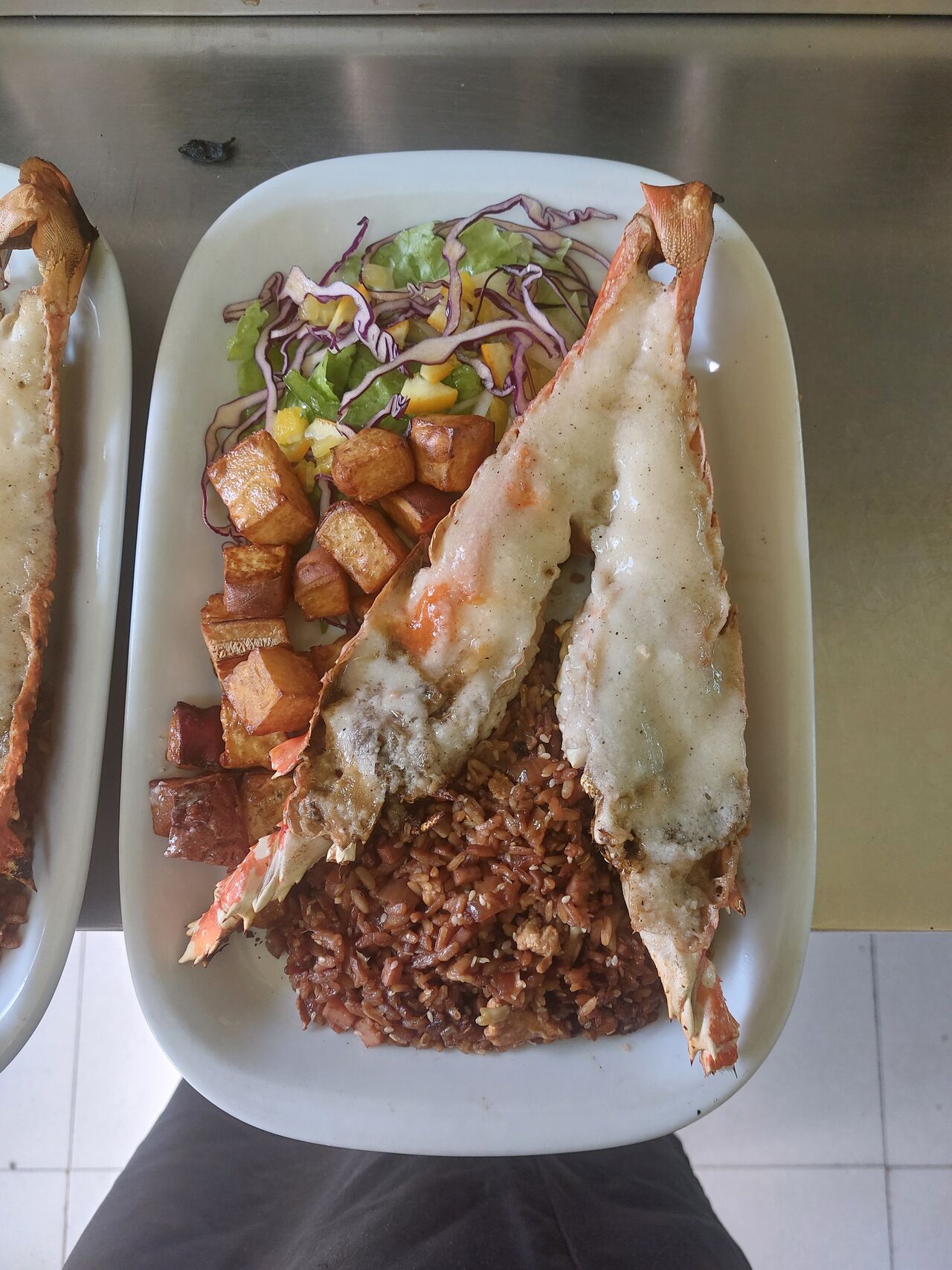 Arroz frito especial lagosta