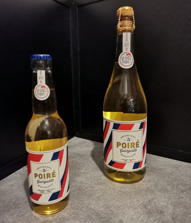 Cidre de Poire bio 33cl=3.90€ ou 75cl=7.50€ 
