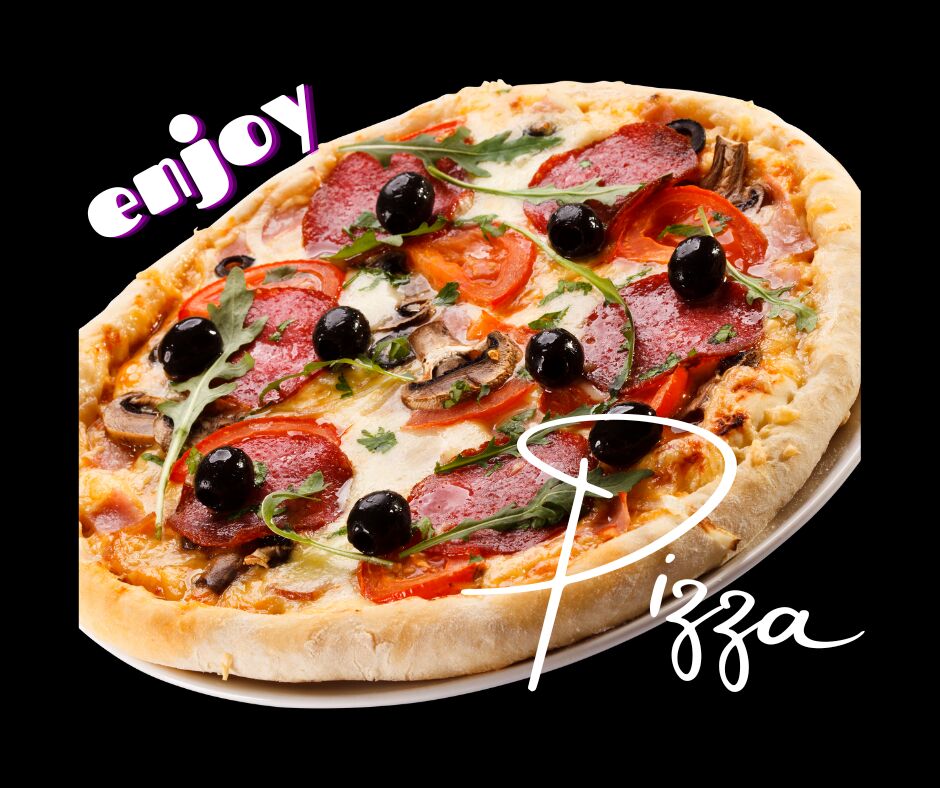 Restaurant Les Jardins du Trieux : enjoy pizza